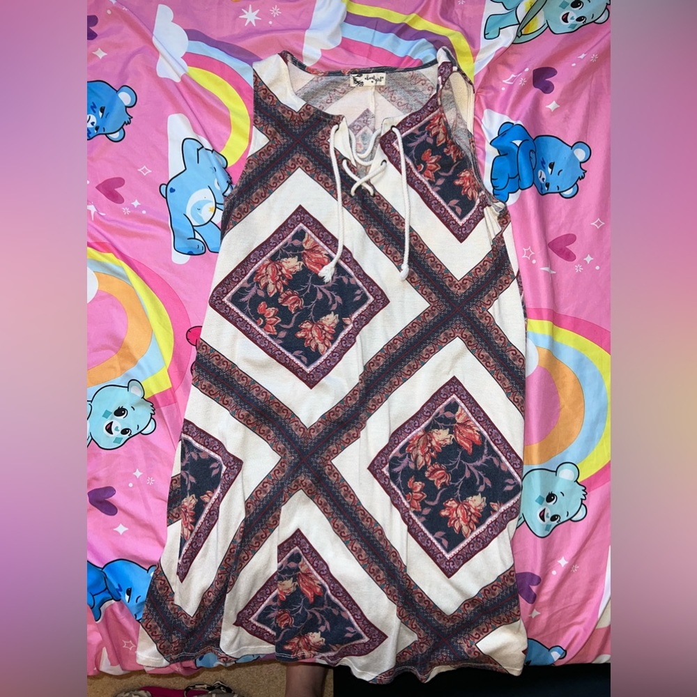 About a girl Elegant Designed with Flowers Dress